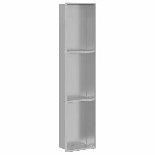 Shower Niche Silver 90 x 20 x 9.5 cm Stainless Steel Shower Niche Silver 90 x 20 x 9.5 cm Stainless Steel