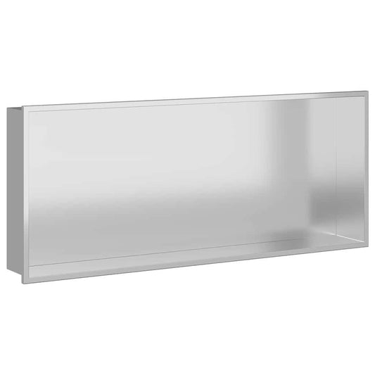 Shower Niche Silver 75 x 30 x 9.5 cm Stainless Steel Shower Niche Silver 75 x 30 x 9.5 cm Stainless Steel