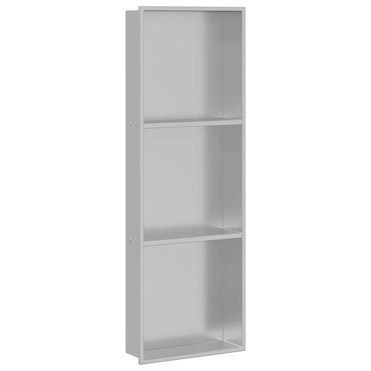 Shower Niche Silver 90 x 30 x 9.5 cm Stainless Steel Shower Niche Silver 90 x 30 x 9.5 cm Stainless Steel