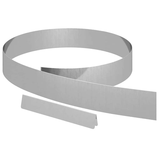 Lawn Edging 4 pcs 450 x 10 cm Galvanised Steel Silver Lawn Edging 4 pcs 450 x 10 cm Galvanised Steel Silver