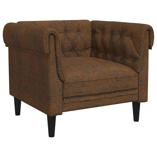 Sofa Brown 78.5 x 74.5 x 74.5 cm Polyester Sofa Brown 78.5 x 74.5 x 74.5 cm Polyester