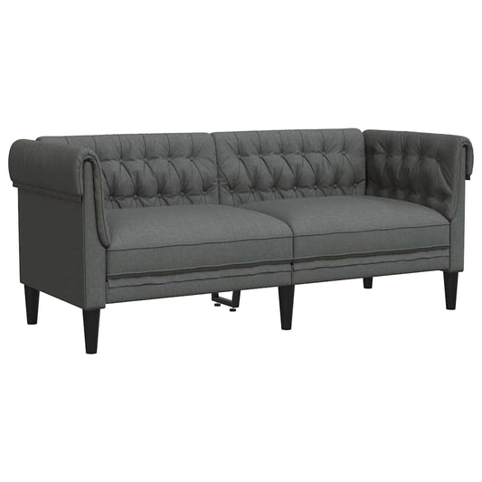 Sofa Dark Grey 182.5 x 74.5 x 74.5 cm Polyester Sofa Dark Grey 182.5 x 74.5 x 74.5 cm Polyester