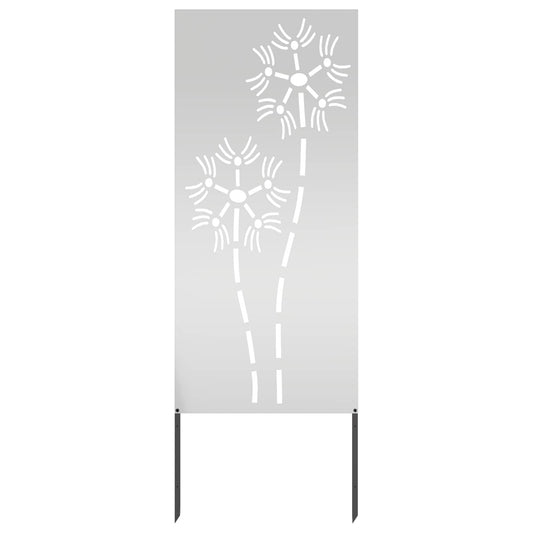 Garden Privacy Screen Silver 50 x 140 cm Galvanised steel Garden Privacy Screen Silver 50 x 140 cm Galvanised steel