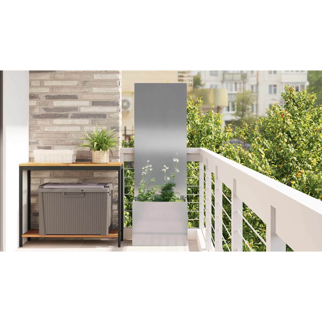 Garden Privacy Screen Sliver 50 x 32 x 150 cm Stainless steel