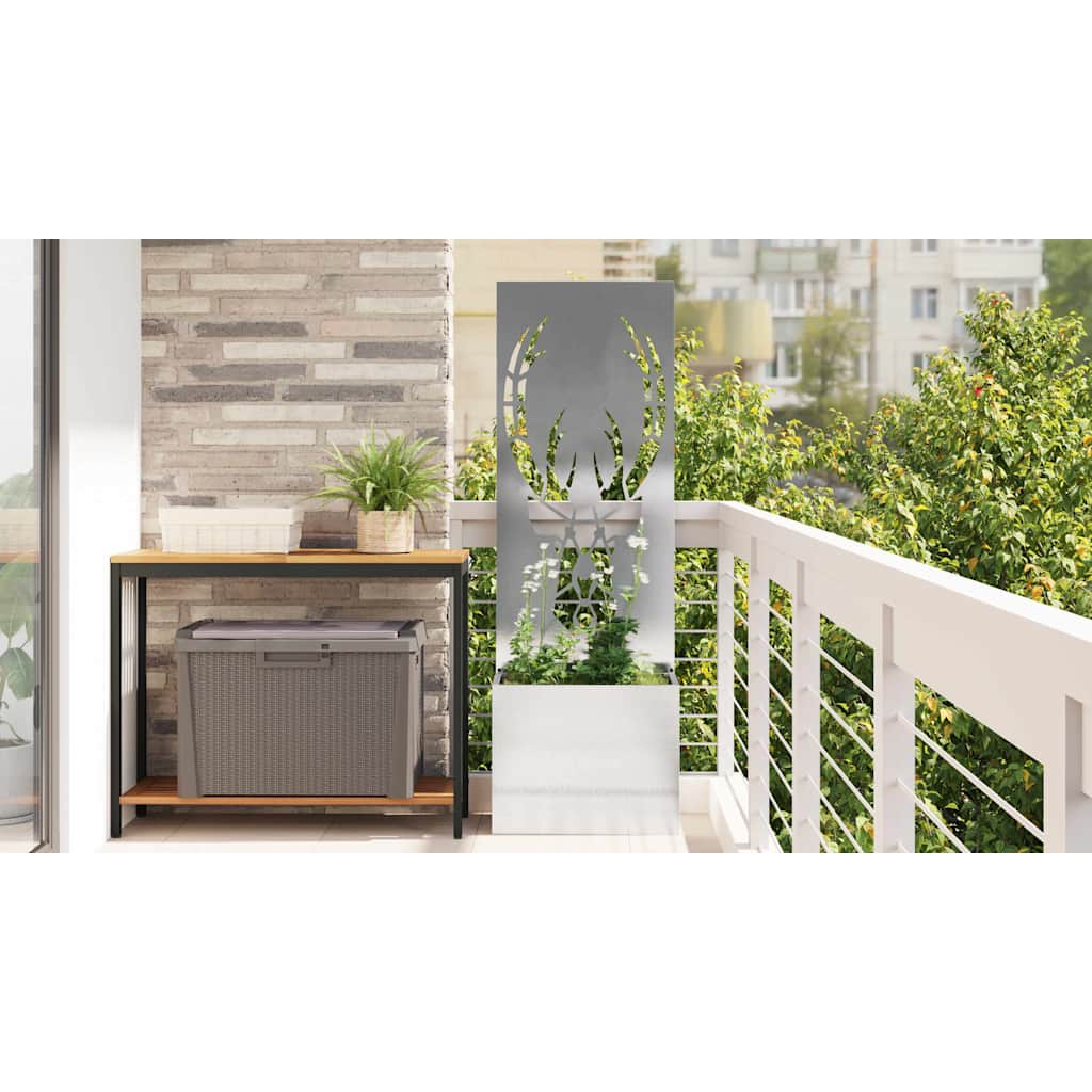 Garden Privacy Screen Sliver 50 x 150 cm Stainless steel