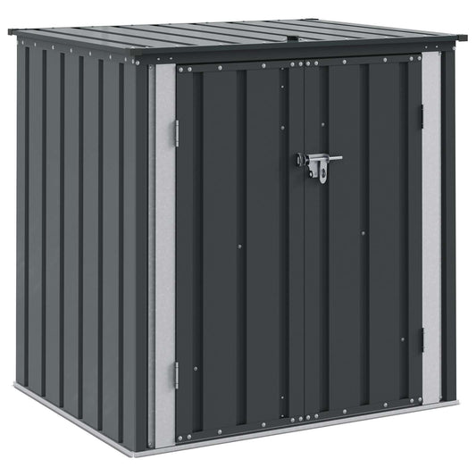 Garden Storage Box Black 101.5 x 82 x 100 cm Steel Garden Storage Box Black 101.5 x 82 x 100 cm Steel