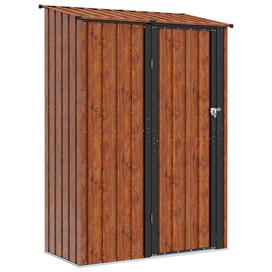 Garden Sheds Brown 140.5 x 74 x 200 cm Metal Garden Sheds Brown 140.5 x 74 x 200 cm Metal