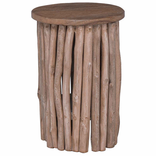 Stool Natural 30 x 30 x 45 cm Solid Teak Wood Stool Natural 30 x 30 x 45 cm Solid Teak Wood