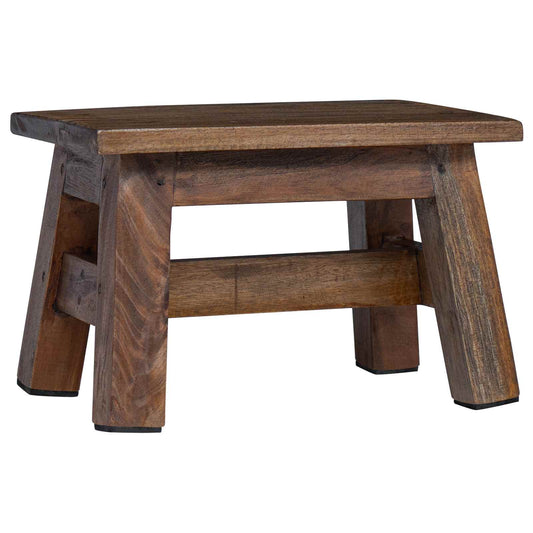 Stool Natural 30 x 20 x 20 cm Mahogany Wood Stool Natural 30 x 20 x 20 cm Mahogany Wood