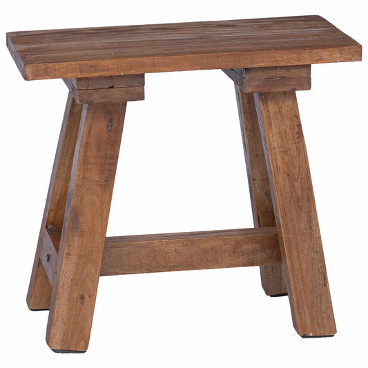 Bench Natural 50.5 x 25 x 47.5 cm Mahogany Wood Bench Natural 50.5 x 25 x 47.5 cm Mahogany Wood