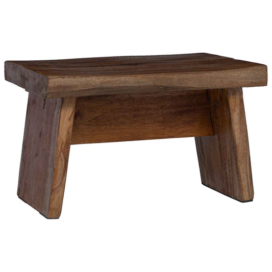 Stool Natural 29 x 20 x 17 cm Mahogany Wood Stool Natural 29 x 20 x 17 cm Mahogany Wood