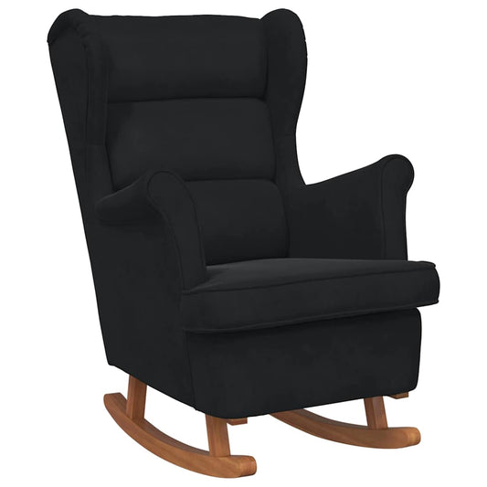 Rocking Chair with Cushion Black 92 x 71 x 100 cm Plywood Rocking Chair with Cushion Black 92 x 71 x 100 cm Plywood