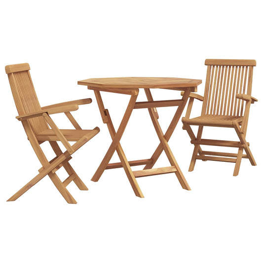 Garden Dining Set 3 pcs Brown Solid Acacia Wood Garden Dining Set 3 pcs Brown Solid Acacia Wood