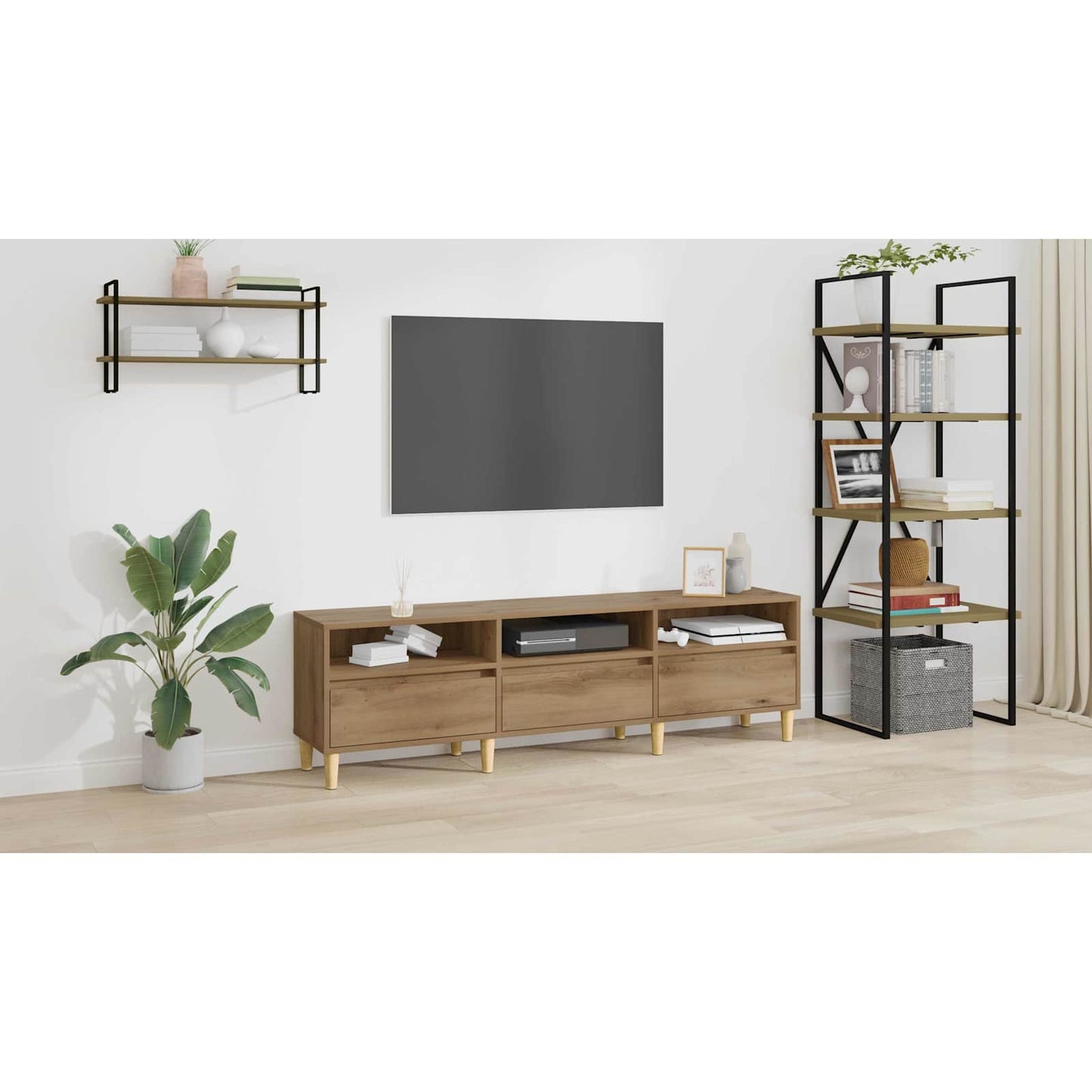 TV Cabinet Artisan Oak 150 x 30 x 45 cm Engineered Wood