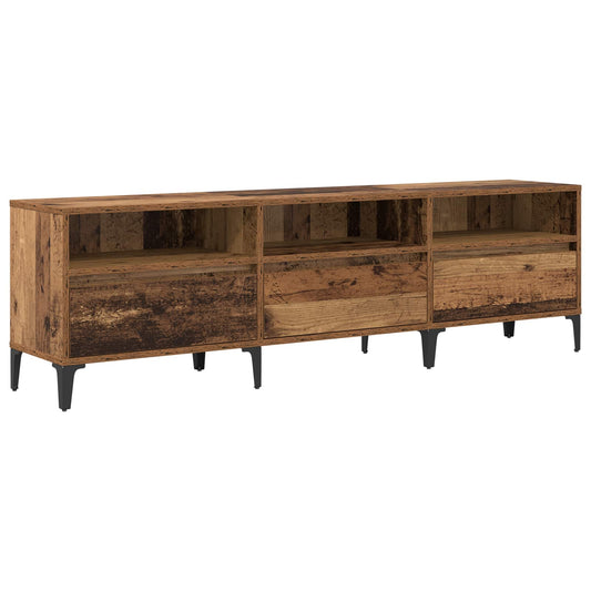 TV Cabinet Old Wood 150 x 30 x 45 cm Engineered Wood and Iron TV Cabinet Old Wood 150 x 30 x 45 cm Engineered Wood and Iron