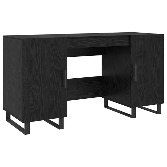 Desk Black oak Engineered wood 140 x 50 x 75 cm Desk Black oak Engineered wood 140 x 50 x 75 cm