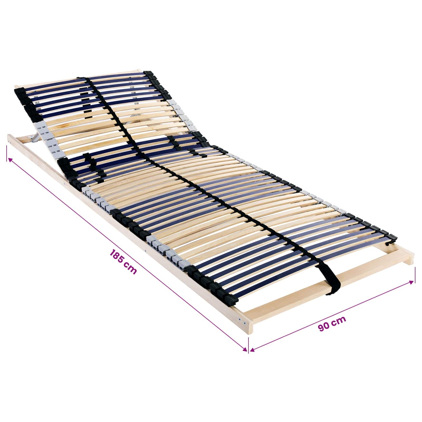 Slatted Bed Base Brown 90 x 190 cm Solid Beech Wood