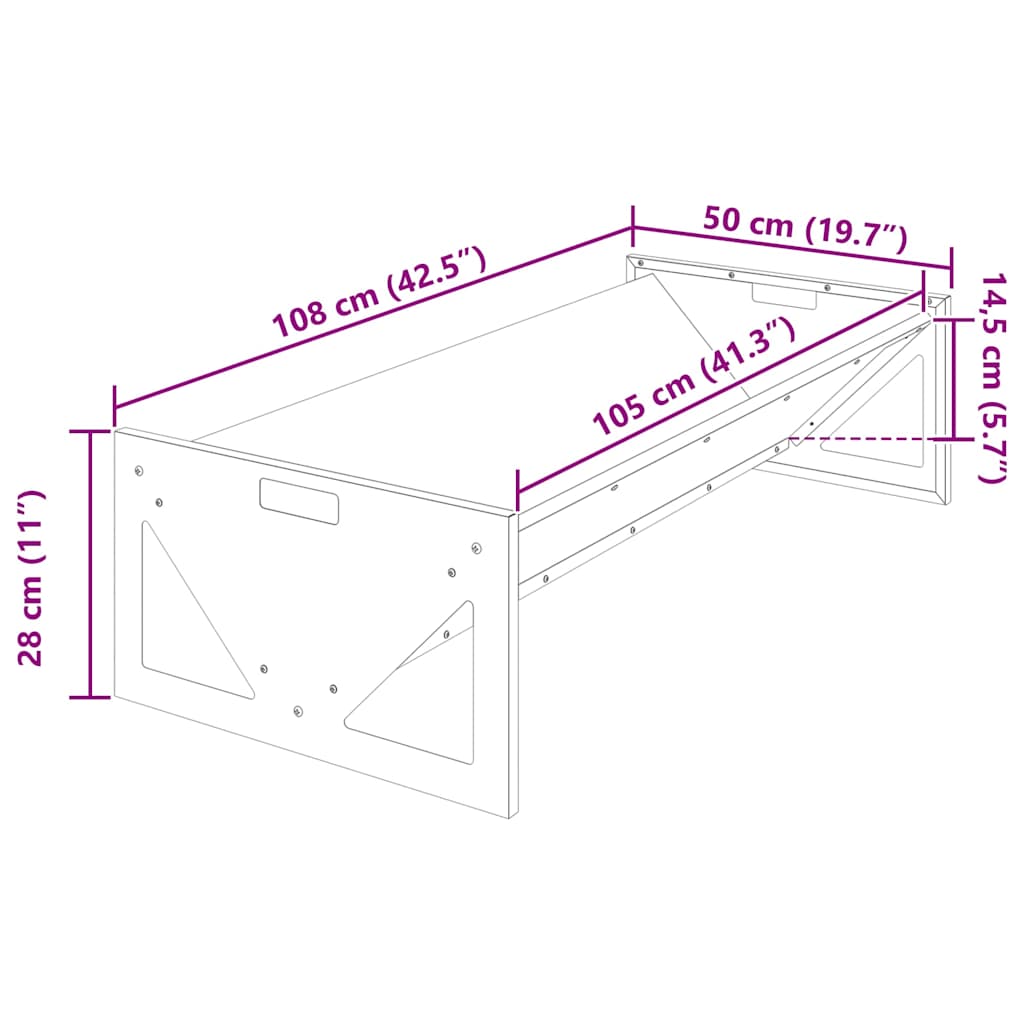 Livestock Feeding Trough Silver 108 x 50 x 28 cm 10 kg