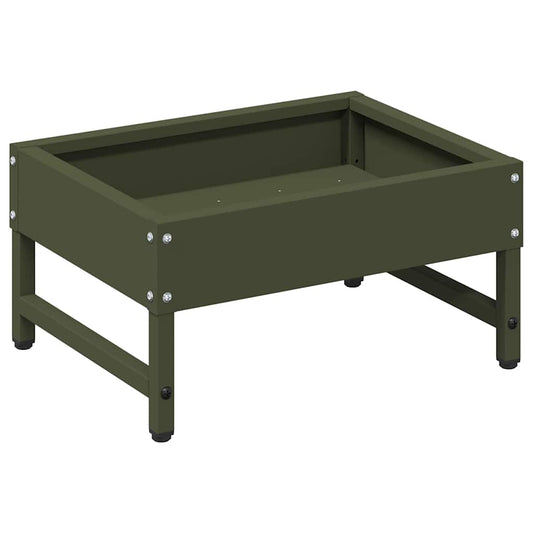 Bird Feeder Olive Green 34 x 26 x 16 cm Cold-Rolled Steel Bird Feeder Olive Green 34 x 26 x 16 cm Cold-Rolled Steel