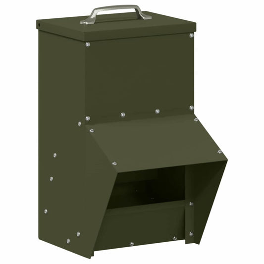 Chicken Feeder Olive Green 20 x 25 x35 cm Cold-Rolled Steel Chicken Feeder Olive Green 20 x 25 x35 cm Cold-Rolled Steel
