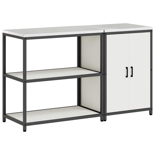 Kitchen Storage Set HATTEM 2 pcs White Cold-rolled Steel Kitchen Storage Set HATTEM 2 pcs White Cold-rolled Steel