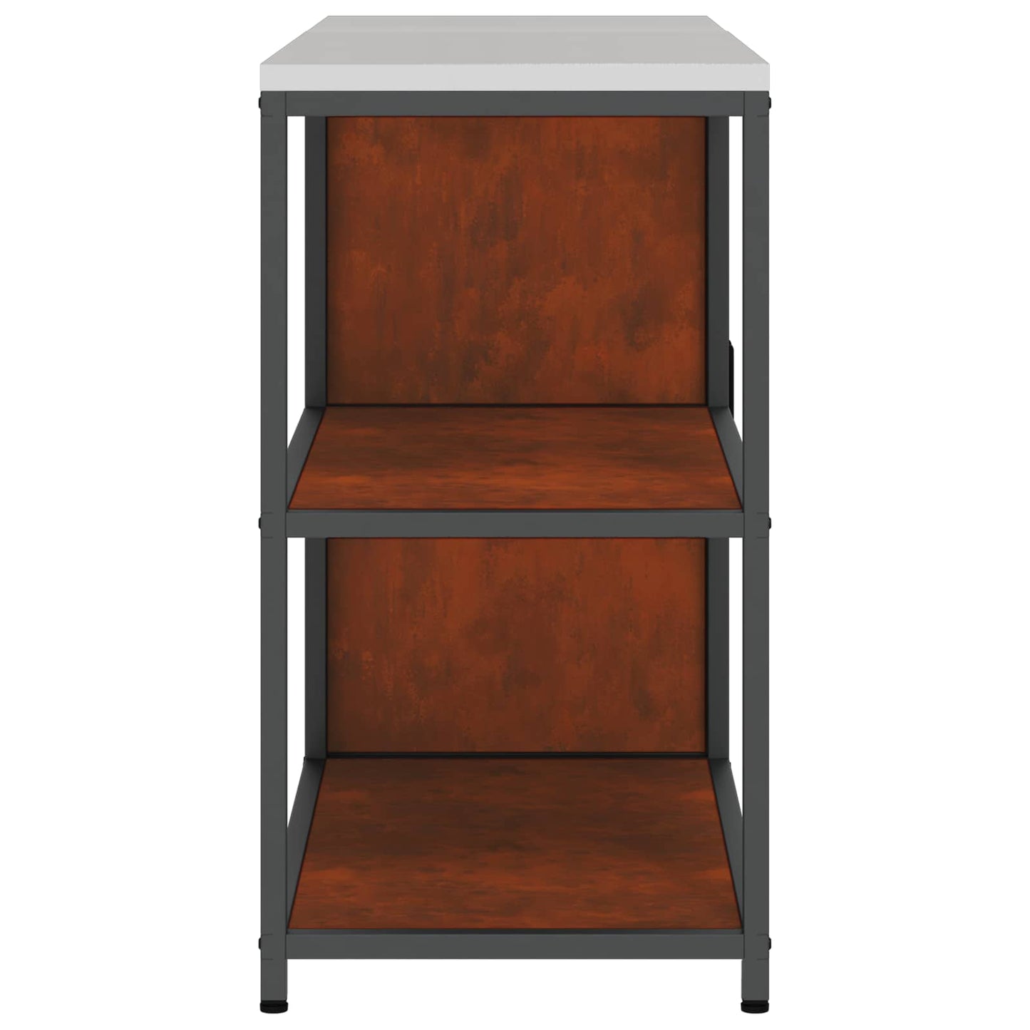 Kitchen Storage Set with Shelf 2 pcs Rusty Weathering Steel