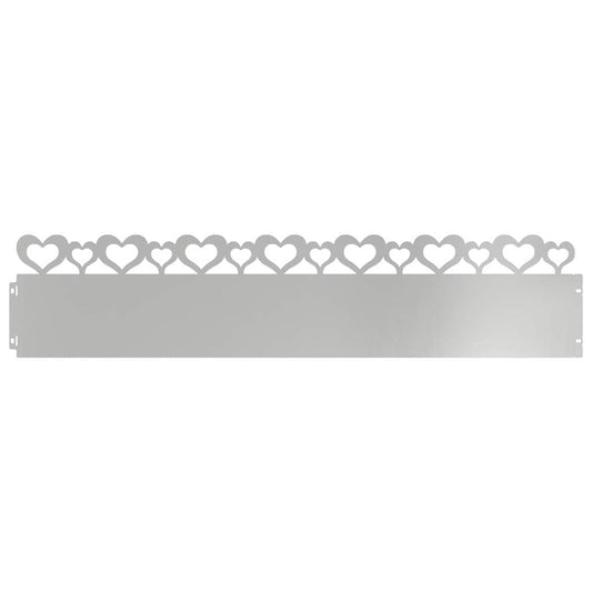 Lawn Edgings 30 pcs 103 x 0.05 x 22 cm Galvanised Steel Silver Lawn Edgings 30 pcs 103 x 0.05 x 22 cm Galvanised Steel Silver