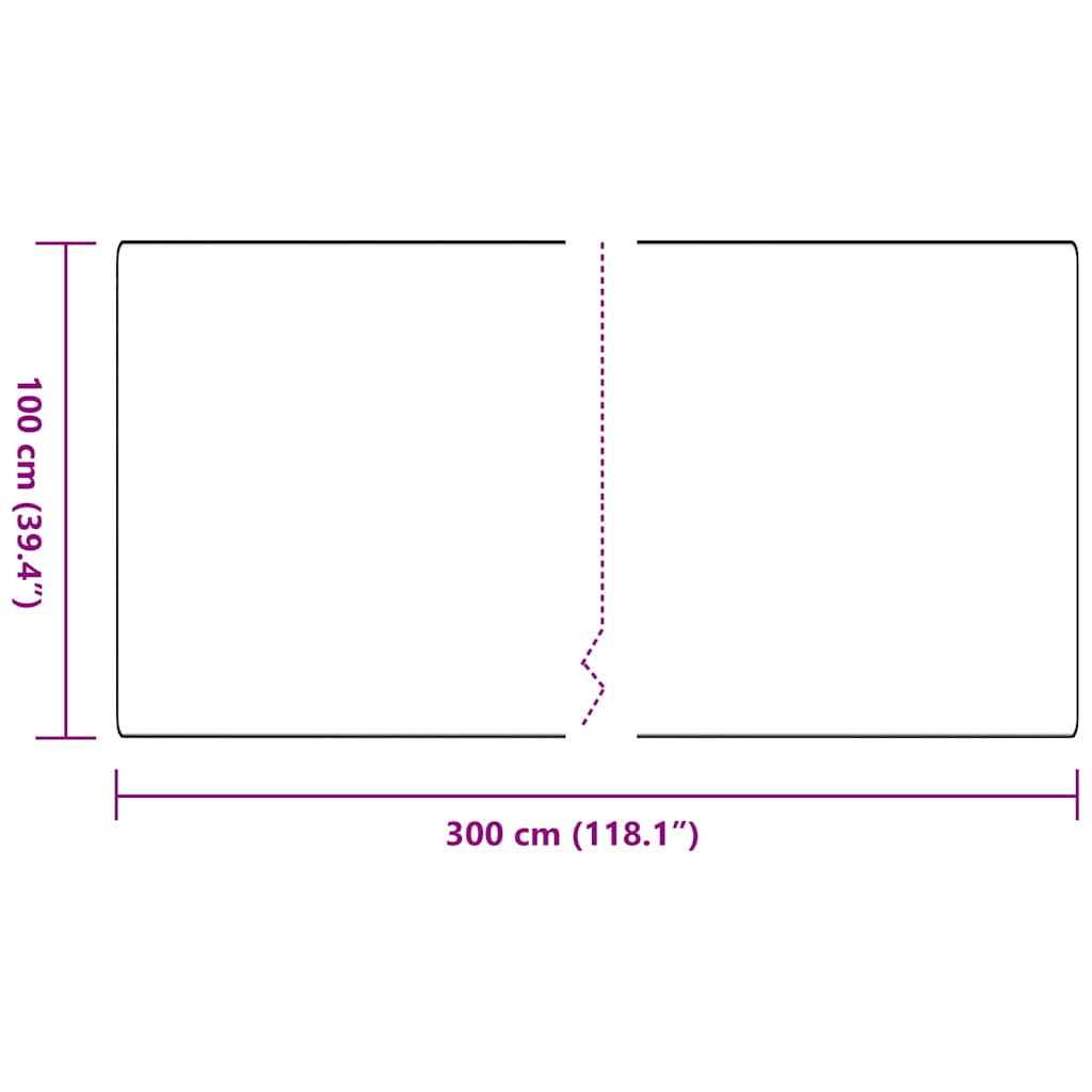 Carpet Runner Light Grey 100 x 300 cm 100% Polypropylene