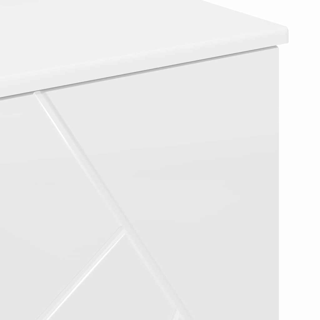 Bathroom Furniture Set with Drawer 3 pcs High Gloss White