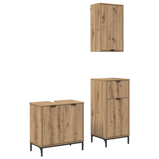 Bathroom Furniture Set 3 pcs Artisan Oak Bathroom Furniture Set 3 pcs Artisan Oak