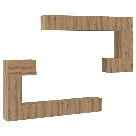 TV Units Wall-mounted 4 pcs Artisan Oak Engineered wood TV Units Wall-mounted 4 pcs Artisan Oak Engineered wood