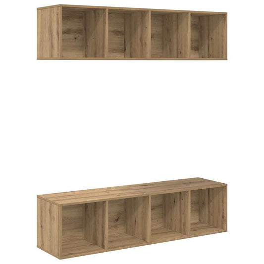 TV Cabinet Set 2 pcs Artisan Oak Engineered Wood TV Cabinet Set 2 pcs Artisan Oak Engineered Wood