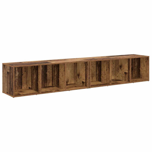 TV Cabinet Set 2 pcs Old Wood 37 x 35 x 107cm Engineered Wood TV Cabinet Set 2 pcs Old Wood 37 x 35 x 107cm Engineered Wood