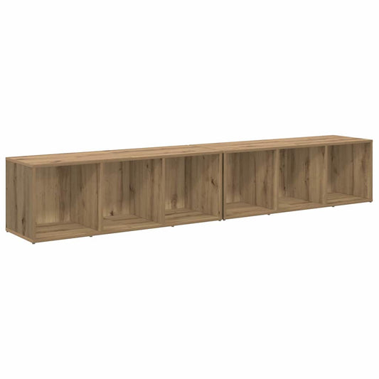 TV Cabinet Set Wall-mounted 2 pcs Artisan Oak 37 x 35 x 107cm TV Cabinet Set Wall-mounted 2 pcs Artisan Oak 37 x 35 x 107cm
