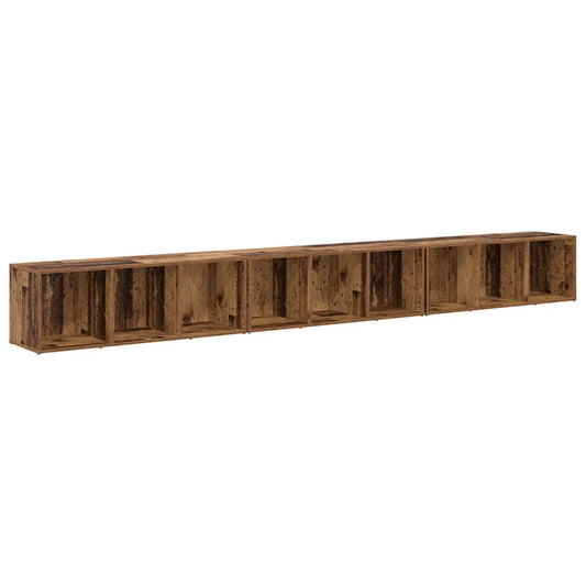 TV Cabinet Set 3 pcs Old Wood 37 x 35 x 107 cm Engineered Wood TV Cabinet Set 3 pcs Old Wood 37 x 35 x 107 cm Engineered Wood