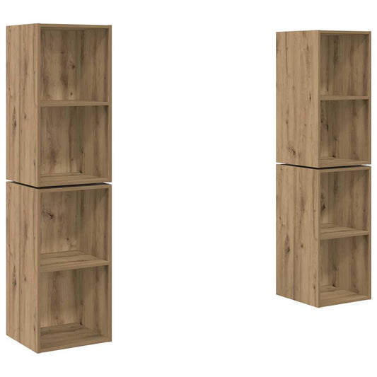TV Cabinet Set 4 pcs Artisan Oak Engineered Wood TV Cabinet Set 4 pcs Artisan Oak Engineered Wood