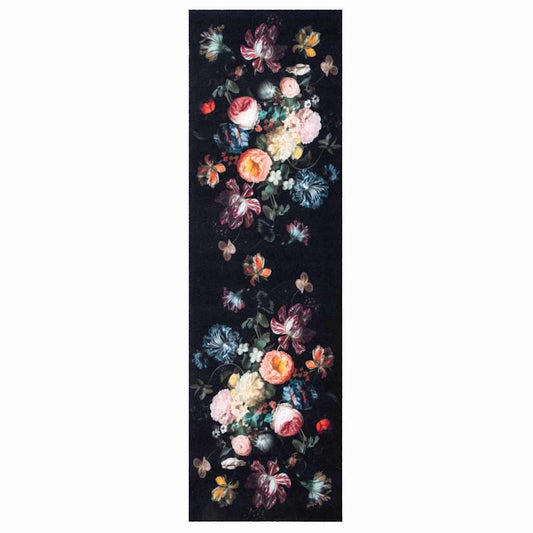 Kitchen Rug Black 300 x 60 cm Velvet Kitchen Rug Black 300 x 60 cm Velvet