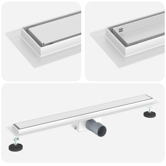 2 in 1 Shower Drain Silver 70 cm Stainless Steel 304 2 in 1 Shower Drain Silver 70 cm Stainless Steel 304