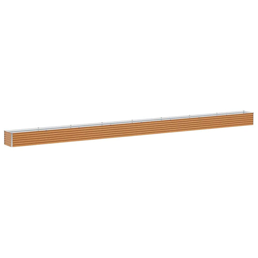Garden Raised Bed Light Brown 775 x 50 x 36 cm Galvanised Steel Garden Raised Bed Light Brown 775 x 50 x 36 cm Galvanised Steel