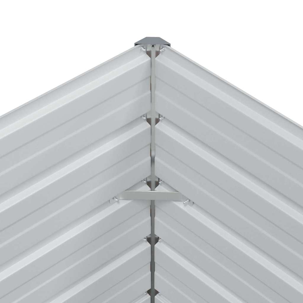 Garden Raised Bed Light Brown 100 x 40 x 77 cm Galvanised Steel