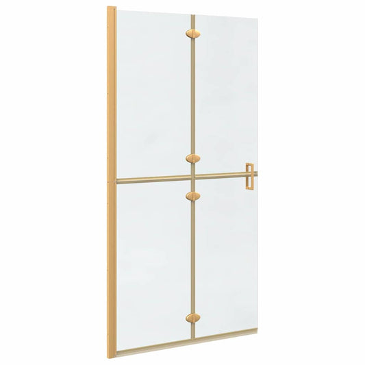 Walk-In Shower Wall Folding Gold 100 x 6.5 x 190 cm Walk-In Shower Wall Folding Gold 100 x 6.5 x 190 cm
