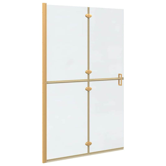 Walk-In Shower Wall Folding Gold 120 x 6.5 x 190 cm Walk-In Shower Wall Folding Gold 120 x 6.5 x 190 cm