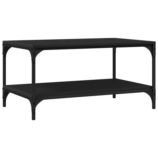 Coffee Table Black Oak 82 x 50 x 40 cm Engineered Wood Coffee Table Black Oak 82 x 50 x 40 cm Engineered Wood