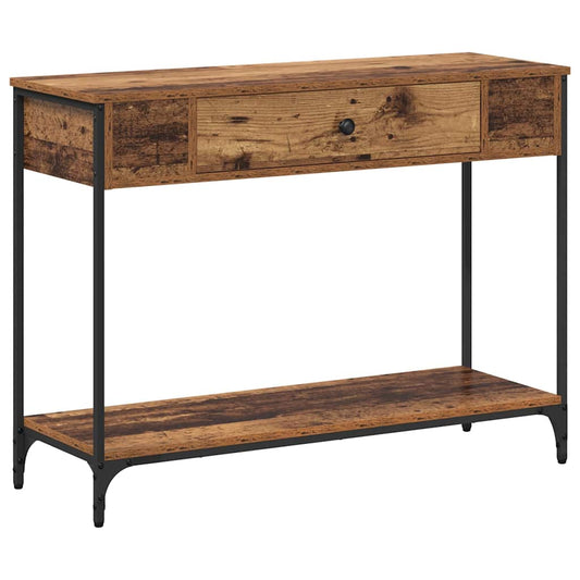 Console Table Old wood 100 x 34.5 x 75 cm Engineered wood Console Table Old wood 100 x 34.5 x 75 cm Engineered wood