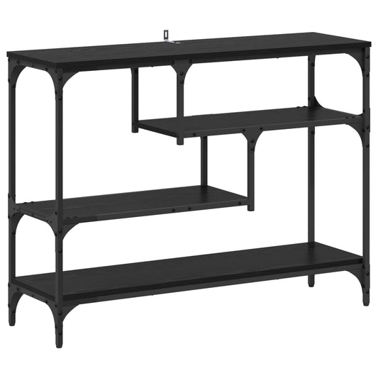 Console Table Black Oak 100 x 30 x 75 cm Engineered wood Console Table Black Oak 100 x 30 x 75 cm Engineered wood