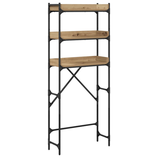 Washing Machine Shelf with Shelf Artisan Oak 67 x 25 x 163 cm Washing Machine Shelf with Shelf Artisan Oak 67 x 25 x 163 cm
