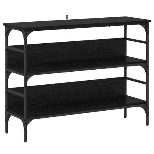 Console Table Black oak 100 x 32 x 75 cm Engineered wood Console Table Black oak 100 x 32 x 75 cm Engineered wood