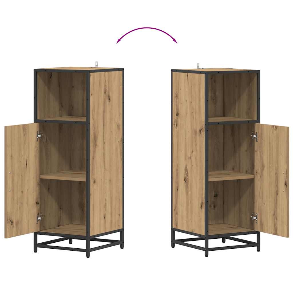 Bathroom Furniture Set with Door Artisan Oak 35 x 37.5 x 100 cm