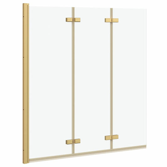 Folding Shower Enclosure Gold 130 x 138 cm Folding Shower Enclosure Gold 130 x 138 cm