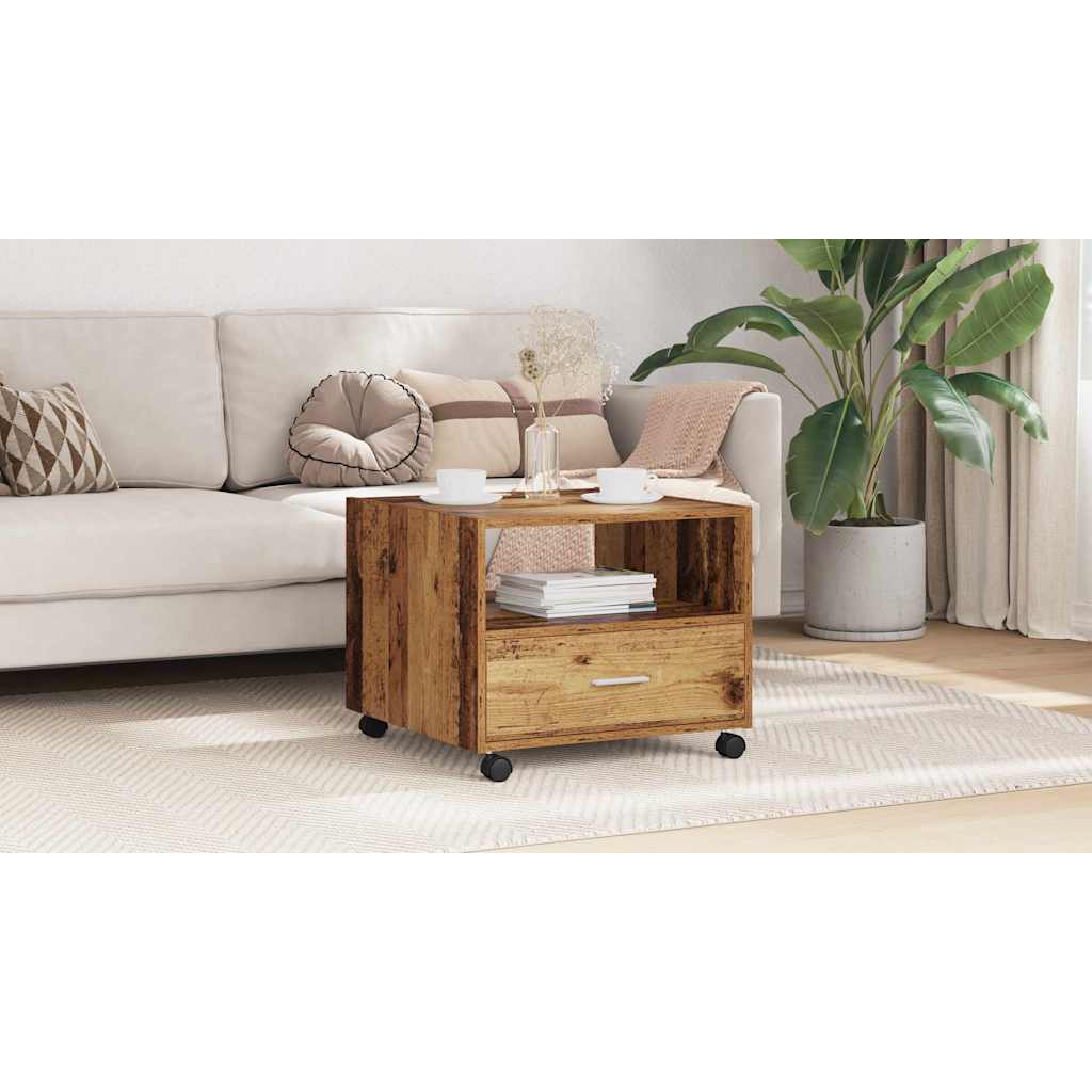 Coffee Table Old Wood 55 x 55 x 45cm Engineered Wood